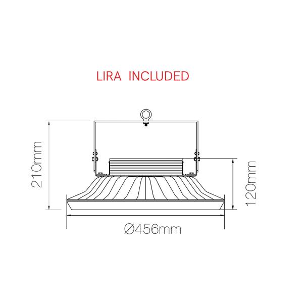 UFO | LED-Hallenleuchte Industriestrahler | 300W | 110° | 4.000K 